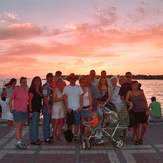 Here is a photo of the group that attended Chris's wedding.