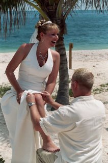 I think she is ticklish there