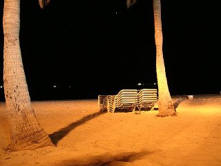 The beach at night