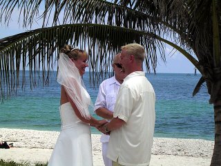 Chris and Chris saying I Do