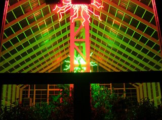 I liked the way the light played off the Tumbleweeds onto the ceiling of the Whitman Tropical Fruit Pavilion.
