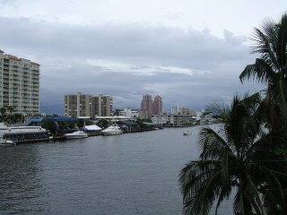 Rain coming in off the ocean