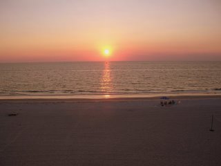 Sunset on the beach near Clearwater Florida
