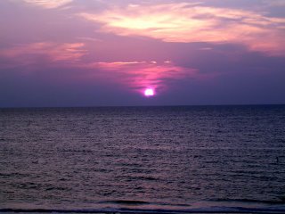 Sunset on the beach near Clearwater Florida
