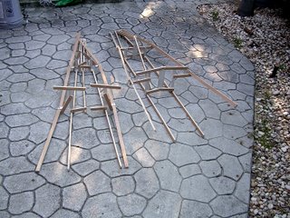 Partially assembled Kayak