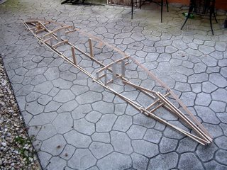 Side view of the rough finished PakYak Frame.