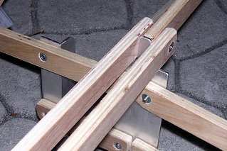 PakYak foldable Kayak frame detail