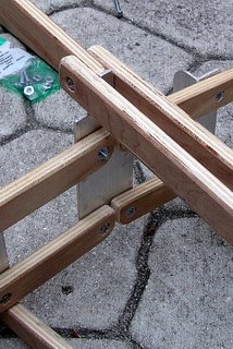 PakYak foldable Kayak frame detail
