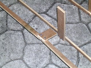Taped up Kayak Frame