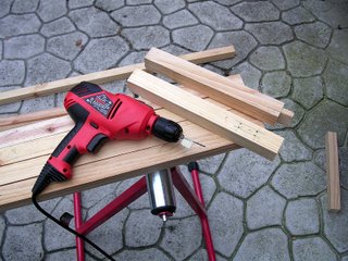 Drilling a pilot hole for a mortise wood joint