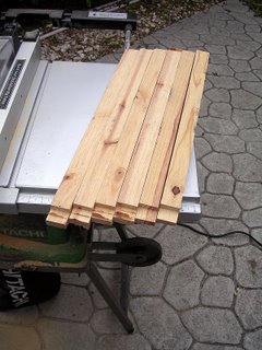 6 cross members tenon cut on a table saw