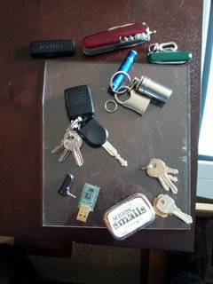 The contents of my pocket