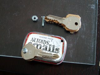 Keys and an Altoids Tin