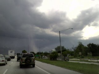 Strange white could in Tampa Bay Florida