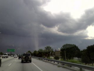 Strange white could in Tampa Bay Florida